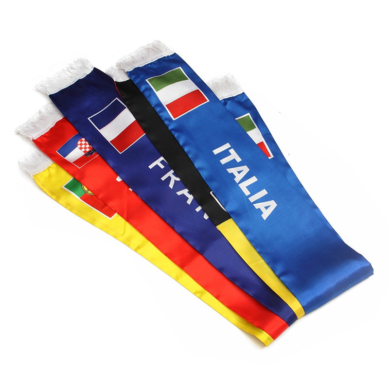 European Cup Football Sports Scarf Advertising Campaign To Help Weathertin Velvet Scarf