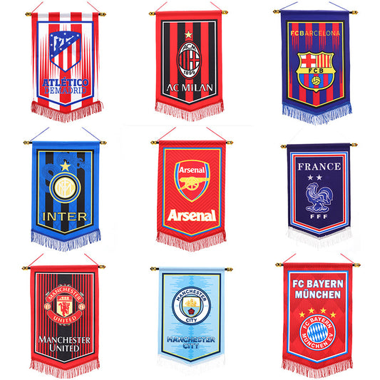 Football club fan supplies exchange flags