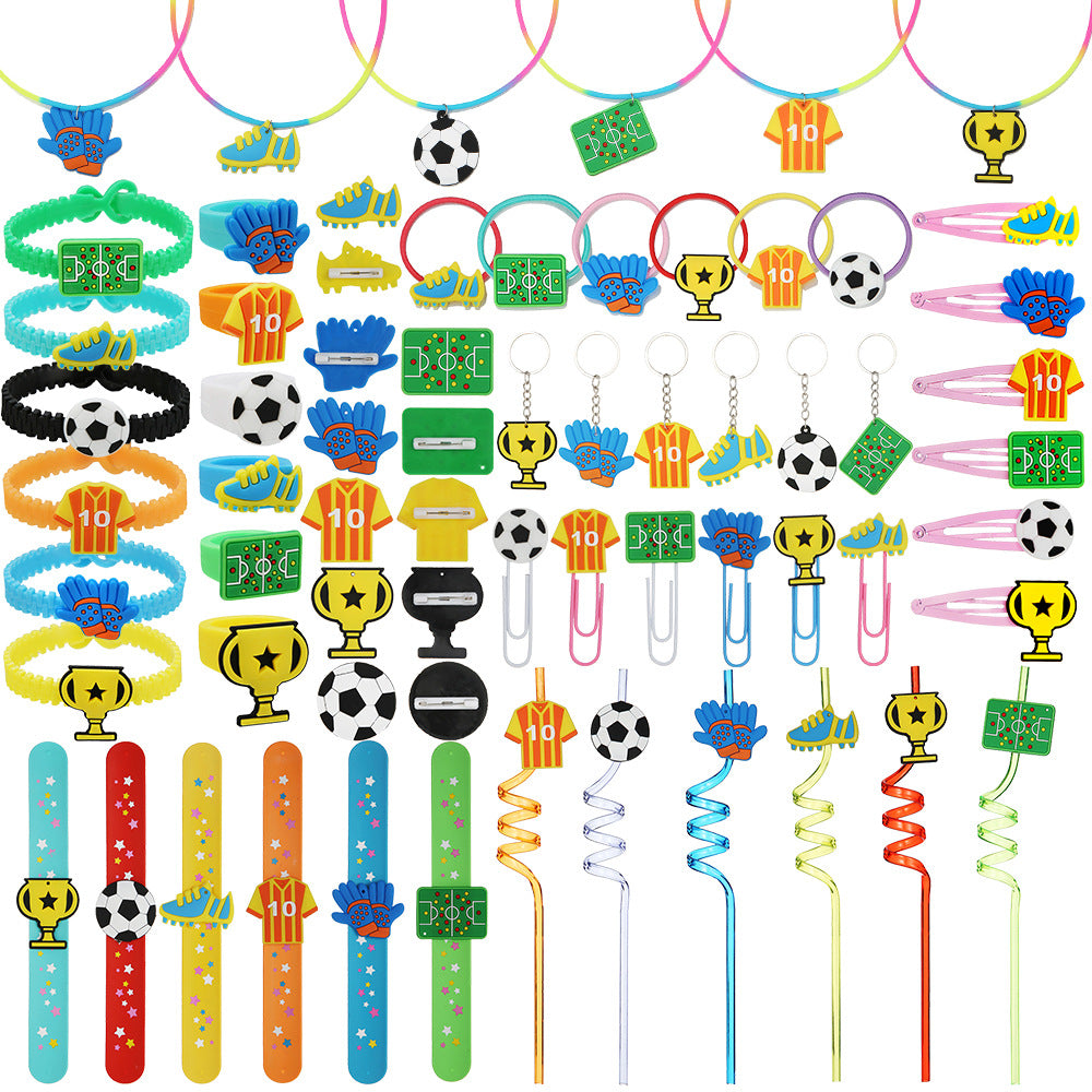 Pvc Cartoon Keychains Football World Cup Party Decoration Soccer Fans Small Presents Gifts Promotional Giveaway