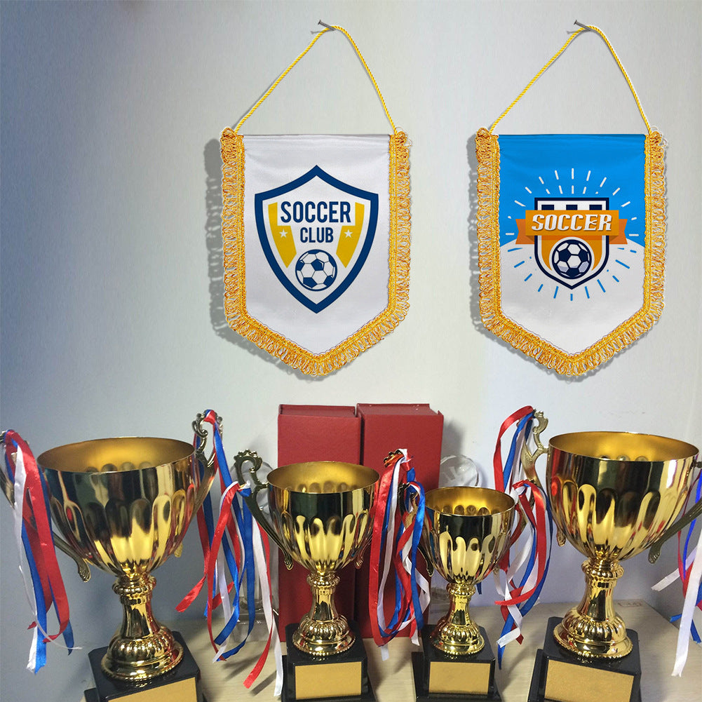 Football club fan supplies exchange flags
