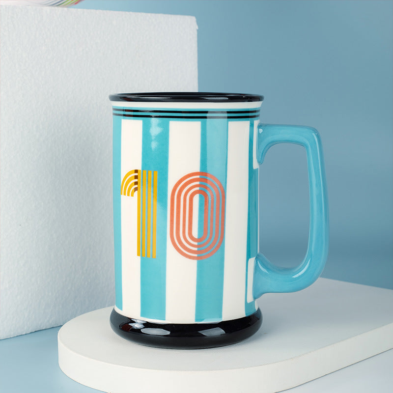 Football World Cup Beer Mug Mug Football Souvenirs Cup High-Grade Ceramic Cup Gift Box