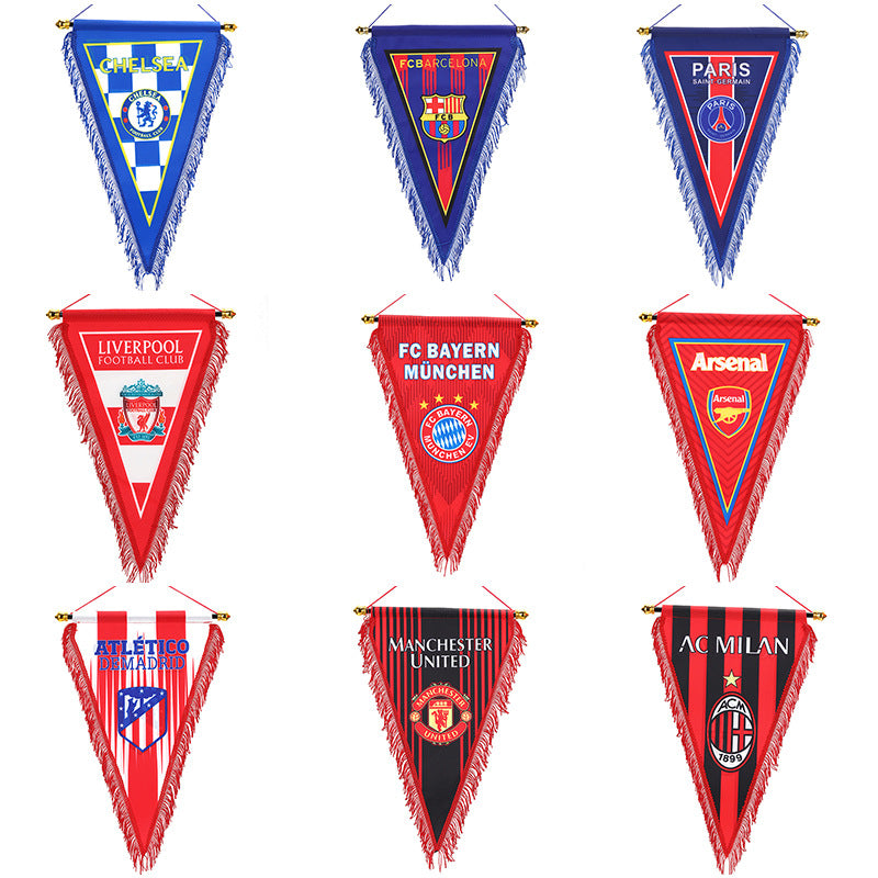 Football club fan supplies exchange flags