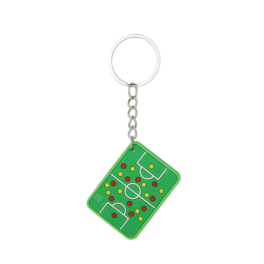 Pvc Cartoon Keychains Football World Cup Party Decoration Soccer Fans Small Presents Gifts Promotional Giveaway