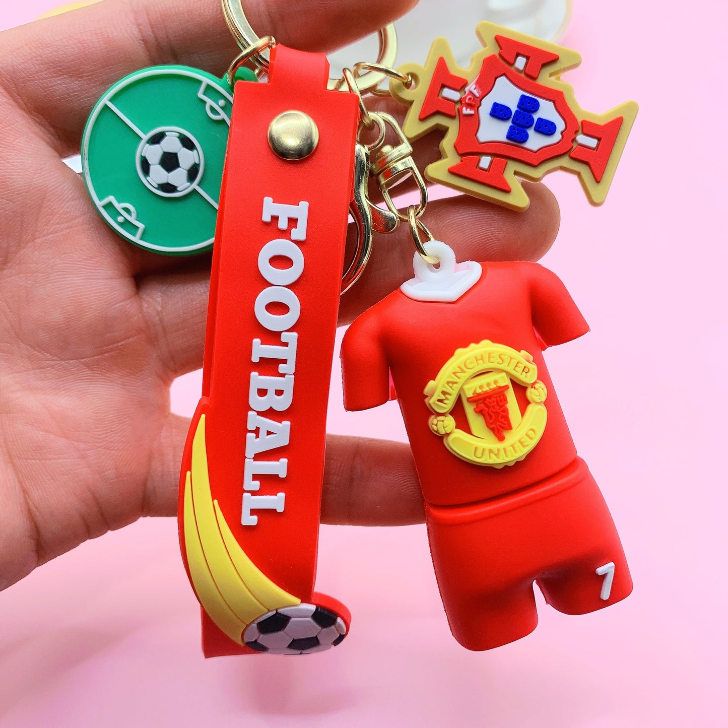 Football World Cup Star Jerseys Figure Key Chain Net Red Schoolbag Pendant Personalized Creative Small Gifts