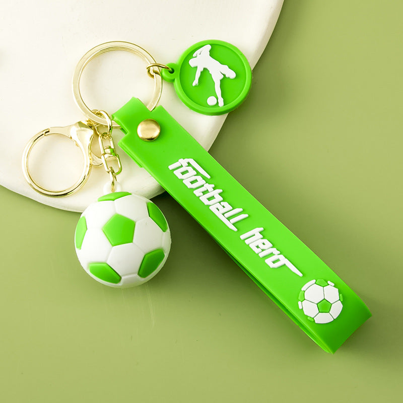 Football Key Chain Pendant Pvc Soft Rubber Car Key Chain Fan Gifts Can Be Printed Logo