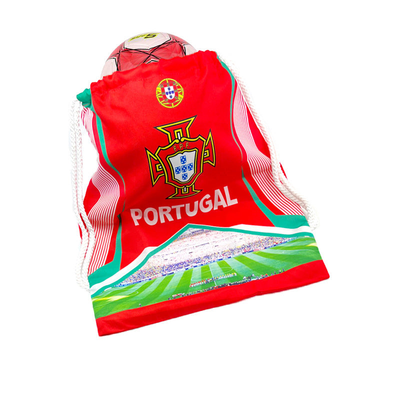 World Cup Souvenirs Custom Fan Supplies Drawstring Bag Drawstring Backpack Diy Custom Fan Support Cheer Shopping Bag