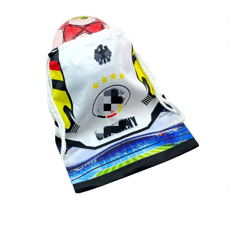 World Cup Souvenirs Custom Fan Supplies Drawstring Bag Drawstring Backpack Diy Custom Fan Support Cheer Shopping Bag