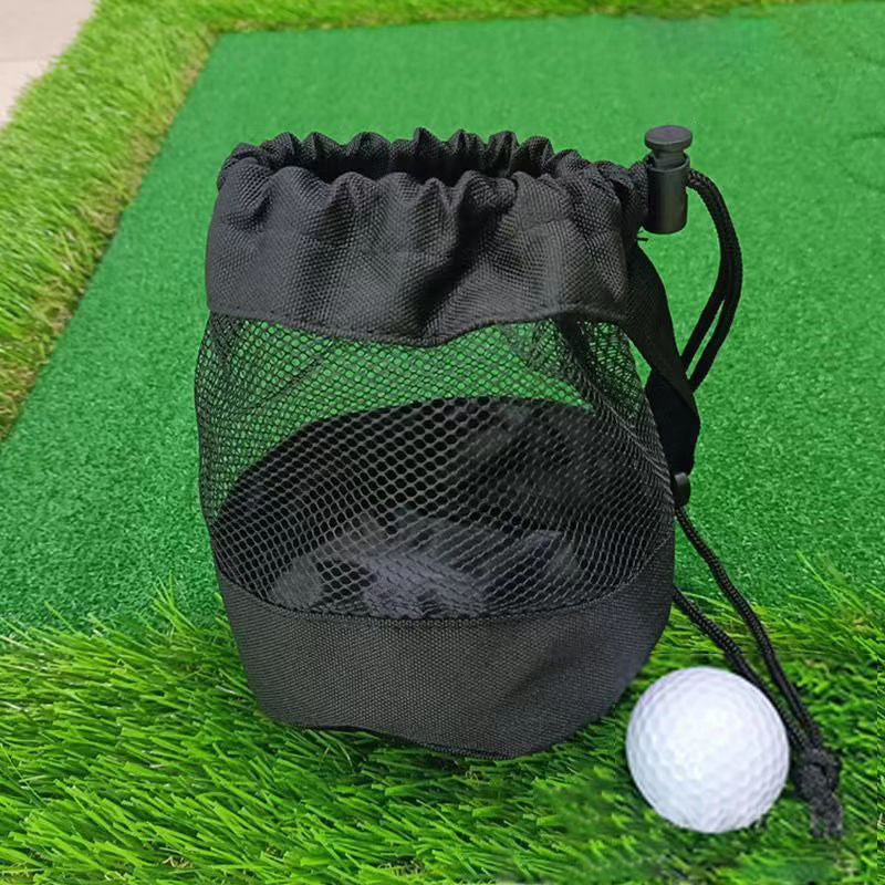 Golf Ball Organizer Mesh BagSingle Side Drawstring Mesh BagTennis Golf Ball Drawstring Bag