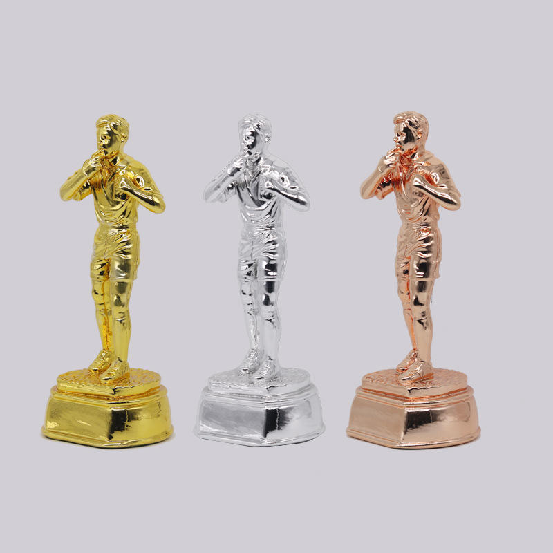 Custom Golden Ball Golden Boot Football Trophy Winner Cup Trophy Resin Crafts Ballon Balls Trophies