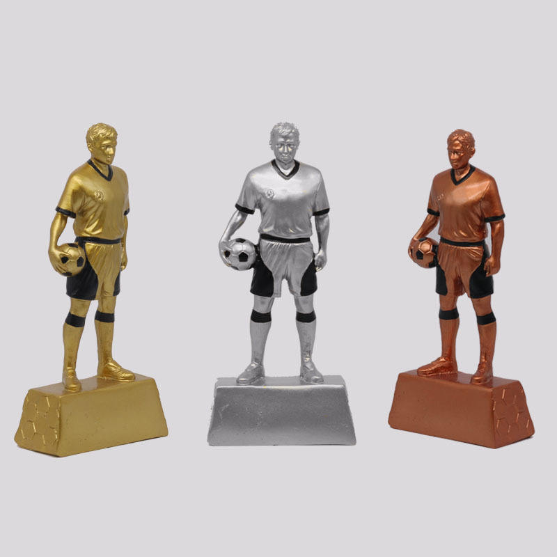 Custom Golden Ball Golden Boot Football Trophy Winner Cup Trophy Resin Crafts Ballon Balls Trophies