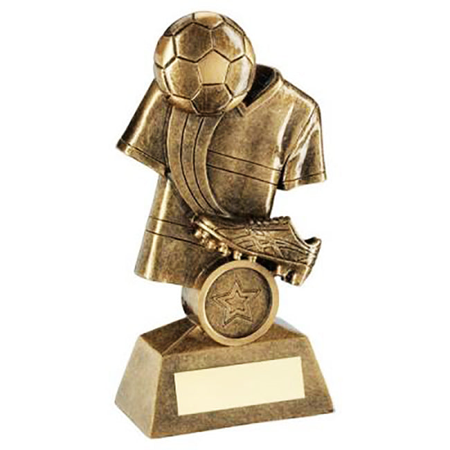 Customise The Unique World Trophy With Multi Style Resin Gloves And Boots For The Football Trophy