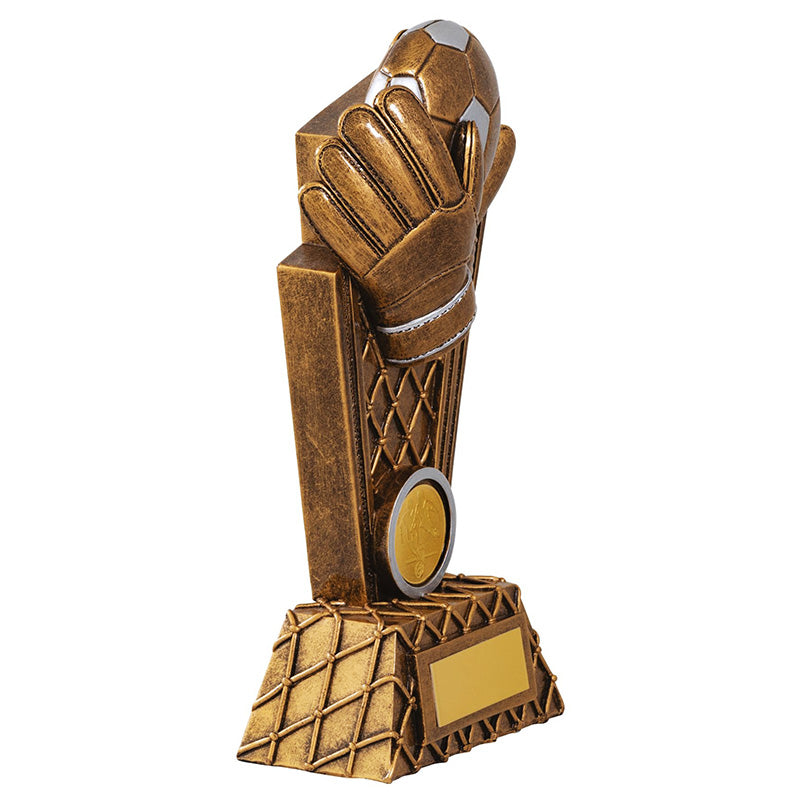 Customise The Unique World Trophy With Multi Style Resin Gloves And Boots For The Football Trophy