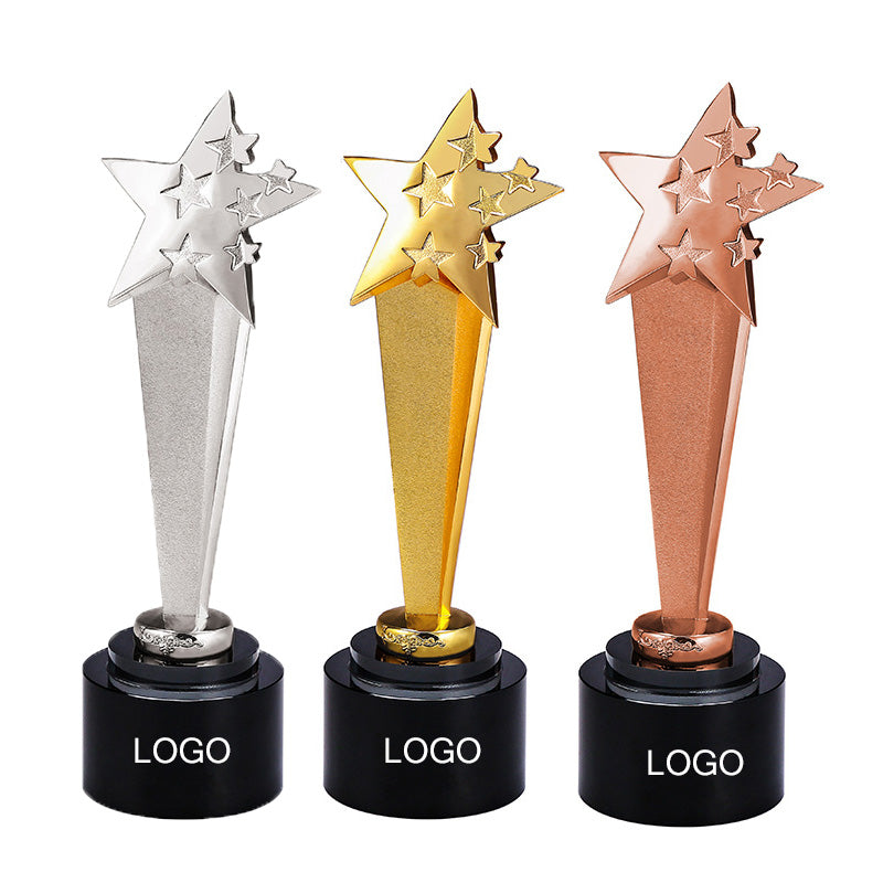 Custom Luxury Gym Competition Real Size Resin Metal Gold World Sports Cup Trophy Award Trophies And Medals