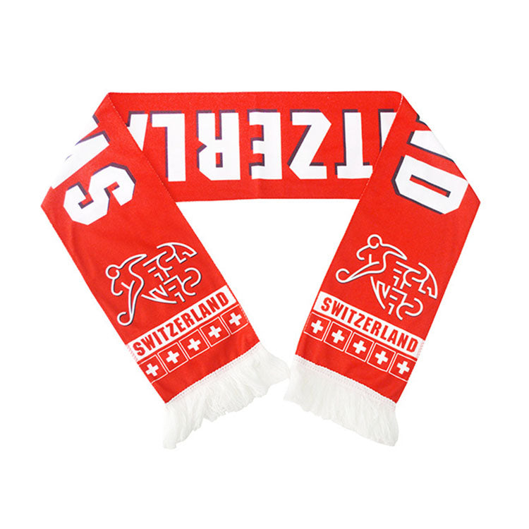 Custom Logo European World Football Soccer Cup Scarf,National Team Football Fans Scarf