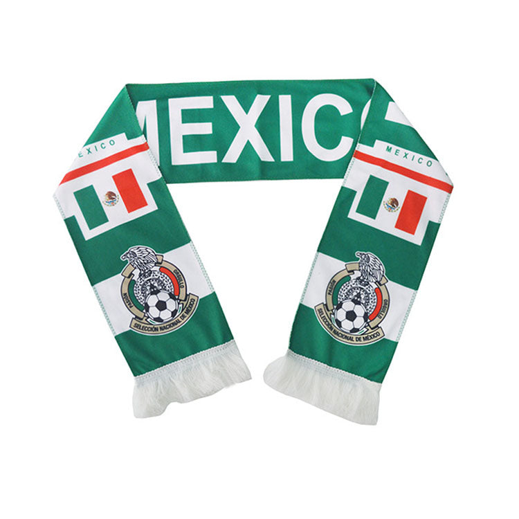 Custom Logo European World Football Soccer Cup Scarf,National Team Football Fans Scarf