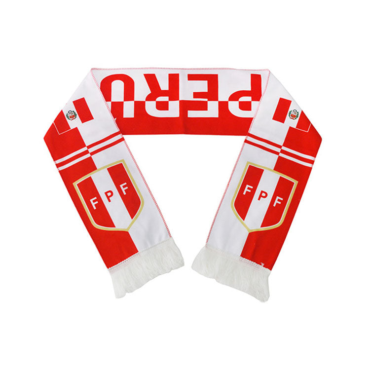 Custom Logo European World Football Soccer Cup Scarf,National Team Football Fans Scarf