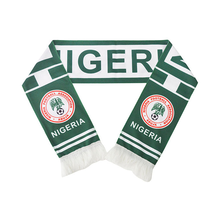 Custom Logo European World Football Soccer Cup Scarf,National Team Football Fans Scarf