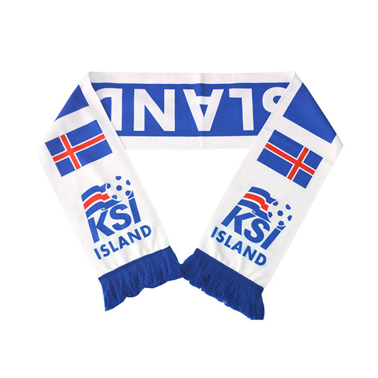 Custom Logo European World Football Soccer Cup Scarf,National Team Football Fans Scarf