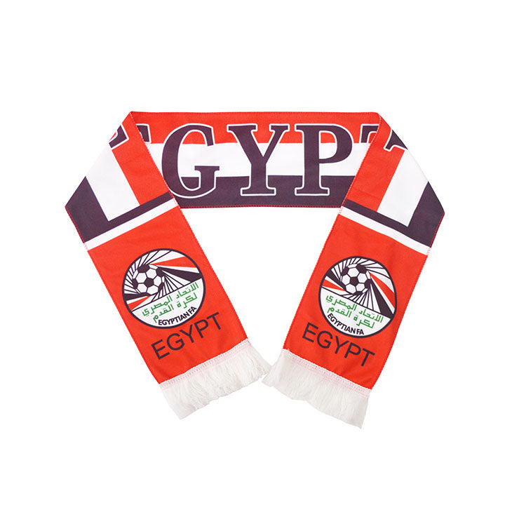 Custom Logo European World Football Soccer Cup Scarf,National Team Football Fans Scarf