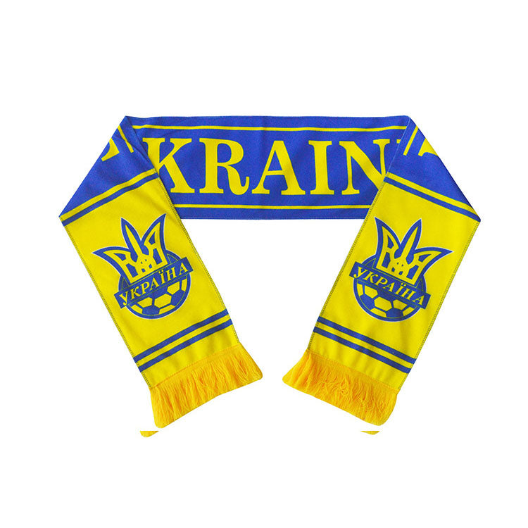 Custom Logo European World Football Soccer Cup Scarf,National Team Football Fans Scarf