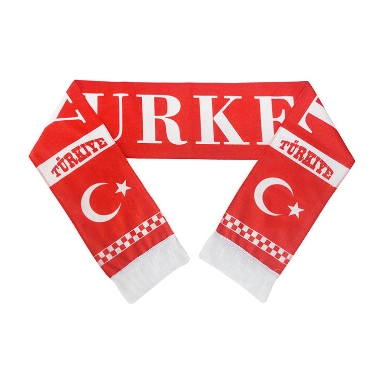 Custom Logo European World Football Soccer Cup Scarf,National Team Football Fans Scarf