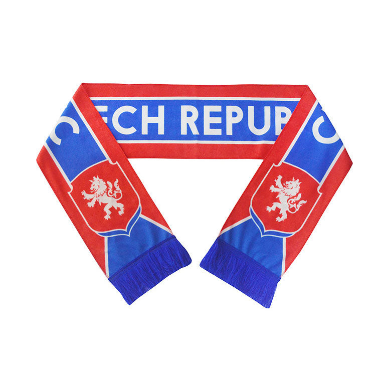 Custom Logo European World Football Soccer Cup Scarf,National Team Football Fans Scarf