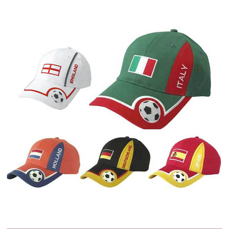 Football World Cup National Representative Baseball Cap Custom Fans Cheered Soccer Hat Baseball Sun Promotion Sport Hats Giveaways