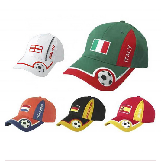 Football World Cup National Representative Baseball Cap Custom  Fans Cheered Soccer Hat Baseball Sun Promotion Sport Hats Giveaways