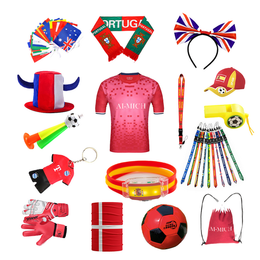 Soccer Event Accessories Wholesale World Cup Glasses Football Fans Cheer Party Supply KeyChains Scarf Flags Promotional Gift Souvenirs