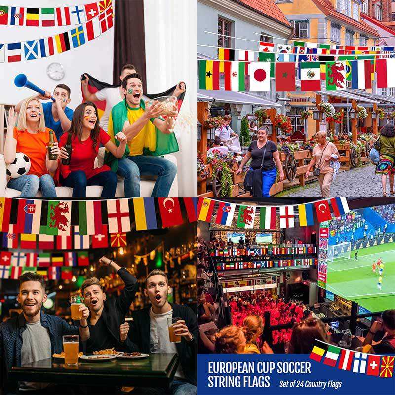 World Soccer Cup Custom Wholesale Flag Decoration Football Flog Soccer Fan Items Qatar Soccer Accessories