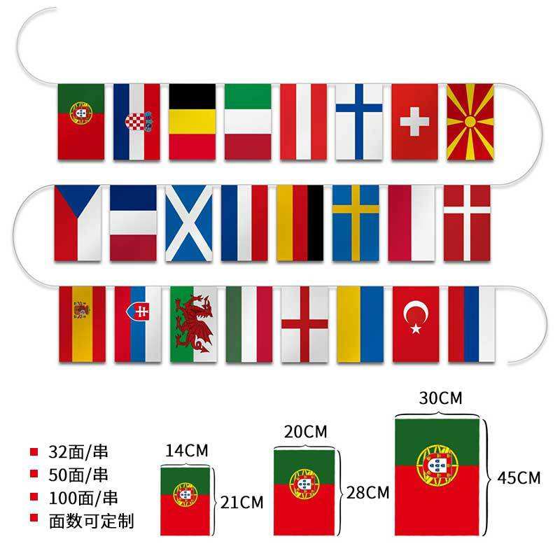 World Soccer Cup Custom Wholesale Flag Decoration Football Flog Soccer Fan Items Qatar Soccer Accessories
