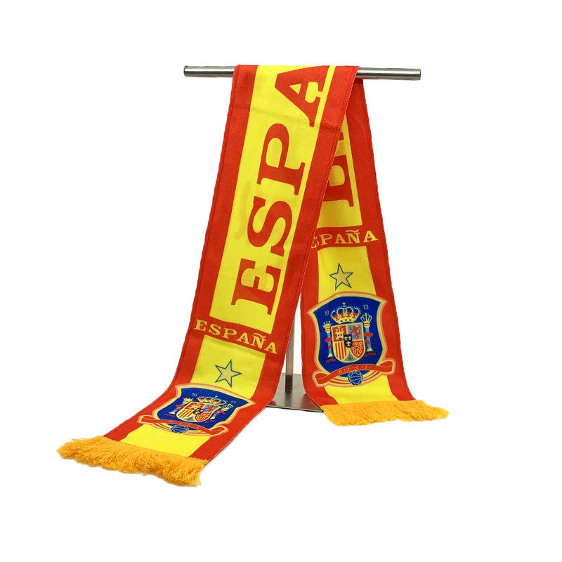 Custom Logo European World Football Soccer Cup Scarf,National Team Football Fans Scarf