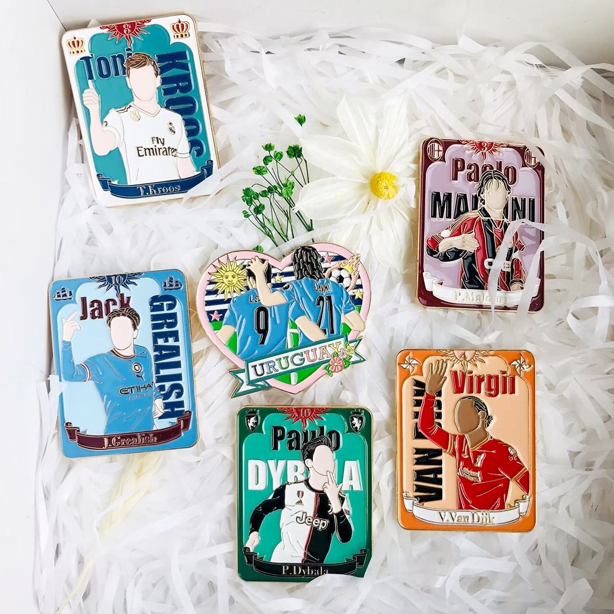 Custom Design Gold Plated World Cup Football Star Hard Enamel Pin World Trading Pin Soccer Sports Soft Enamel Pins Badge Set