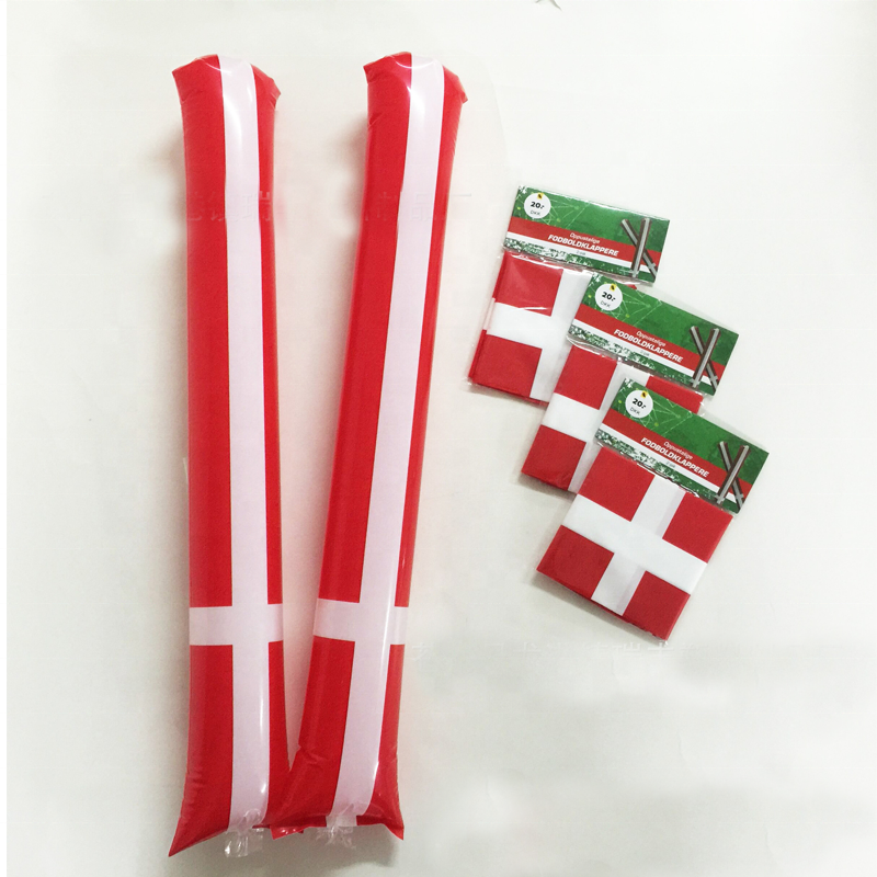 Custom Promo Sport Football Fans Inflatable Cheering Stick/Loud Balloon Noise Maker/Thunder Sticks