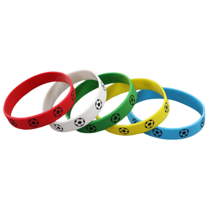 Custom Soccer Silicone Wrist Strap World Cup Flag Wrist Strap Soccer Fan Supplies Gift Souvenirs