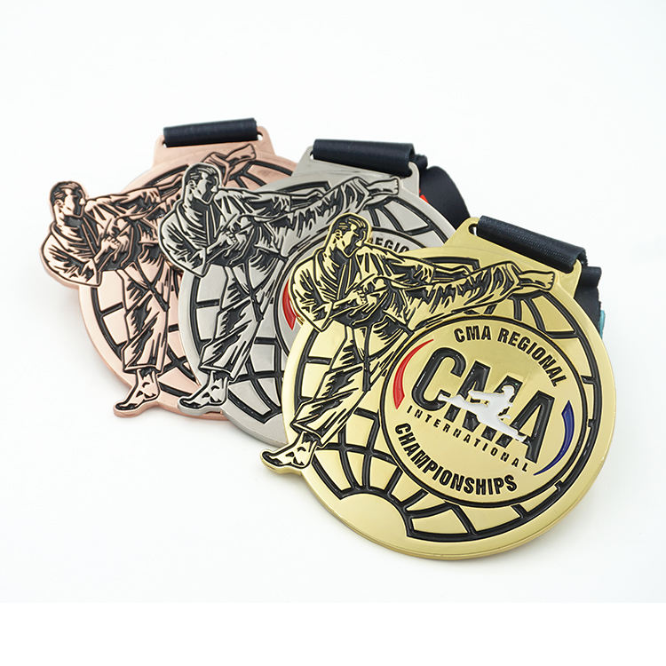 Custom Worlds Championship Karate Wrestling Football World Champion Medall Medal Club World Sports Cup Medal