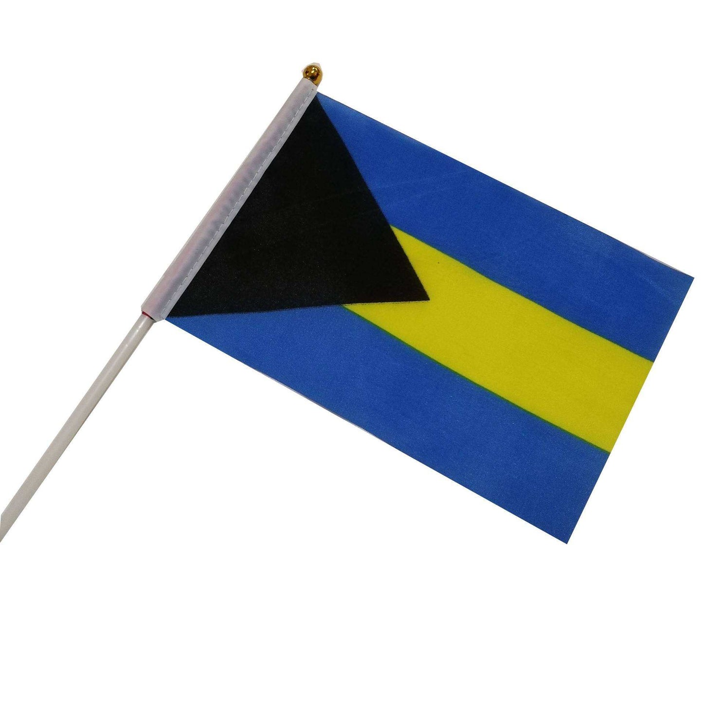 Custom Manufacture Cheap Mini Pole National Country Polyester Waving Hand Flag