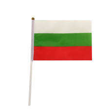 Custom Manufacture Cheap Mini Pole National Country Polyester Waving Hand Flag