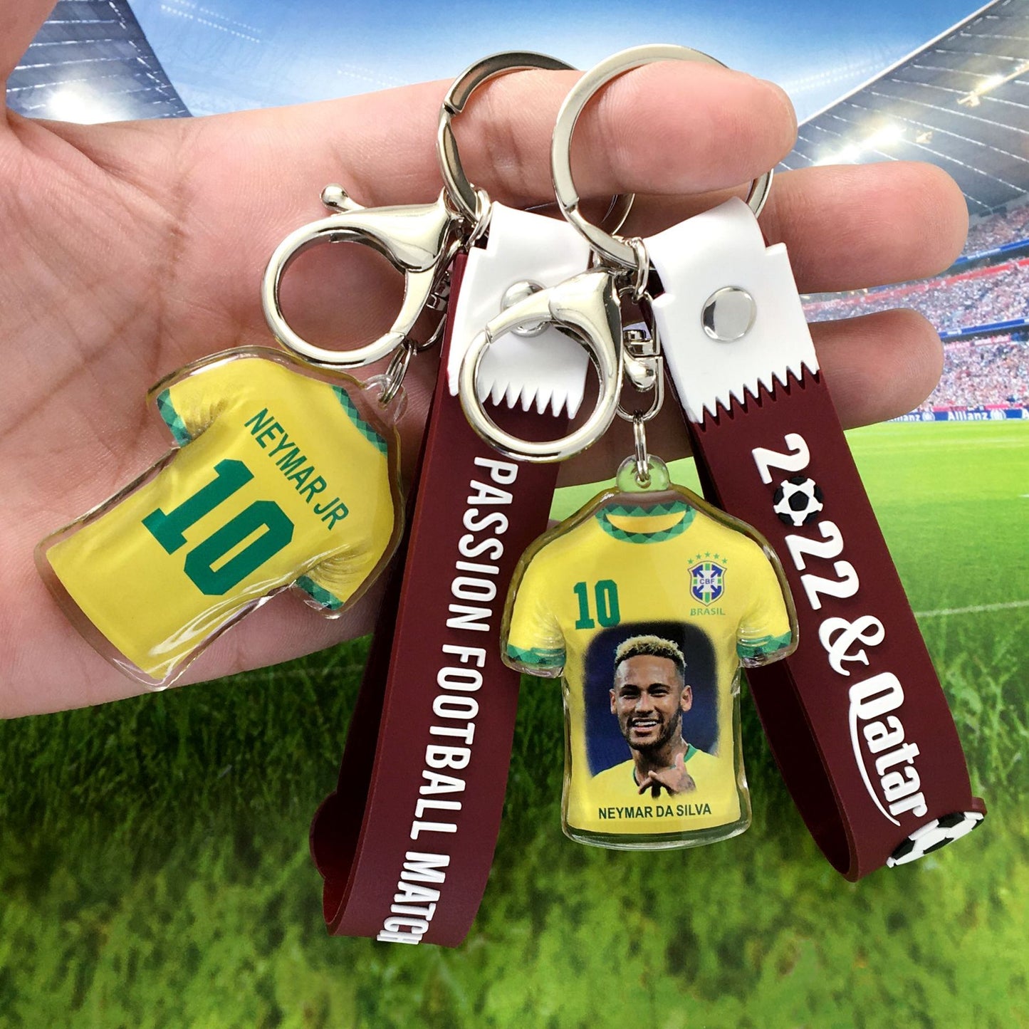 World Cup Soccer Fansaround Small Gift Keychain Pendant Football World Cup Party Promotional Giveaway Souvenirs