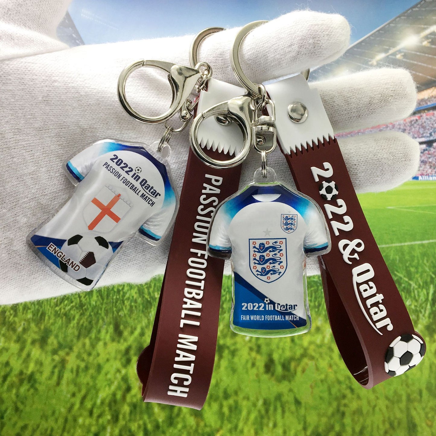 World Cup Soccer Fansaround Small Gift Keychain Pendant Football World Cup Party Promotional Giveaway Souvenirs