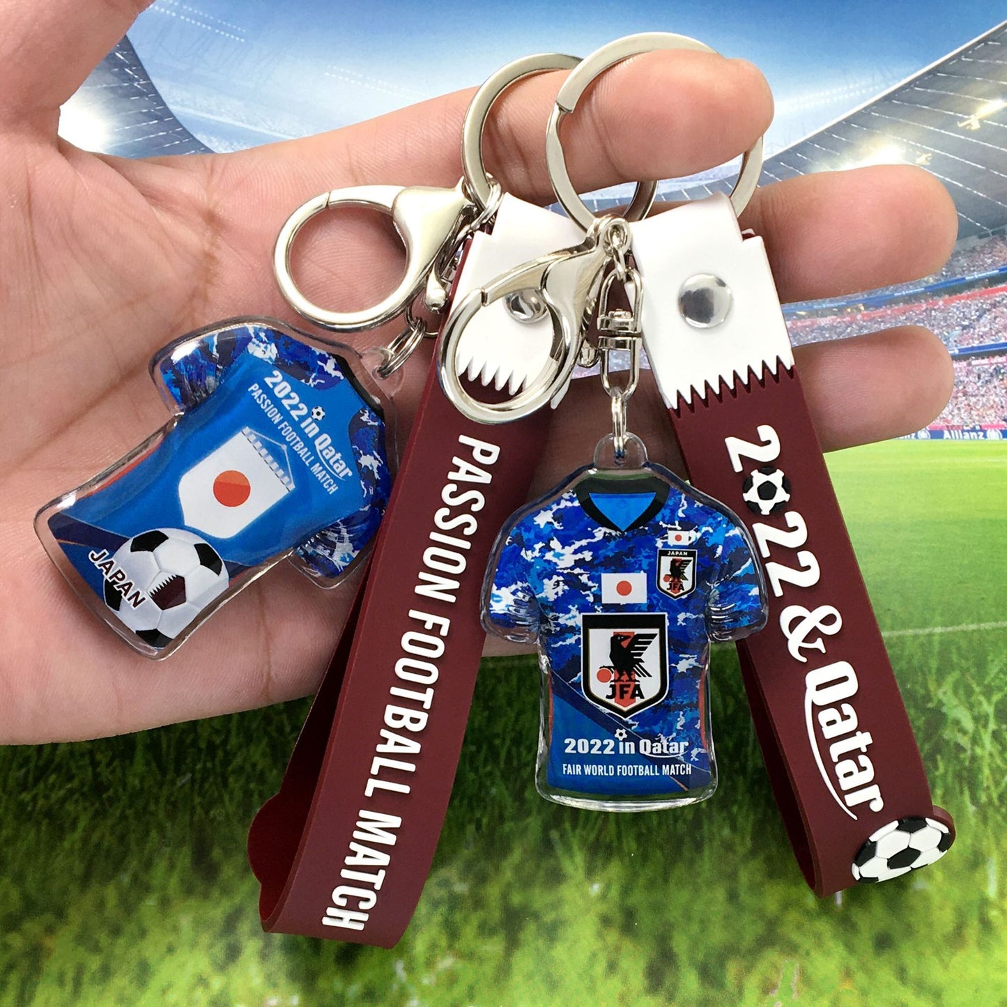 World Cup Soccer Fansaround Small Gift Keychain Pendant Football World Cup Party Promotional Giveaway Souvenirs