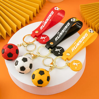 Football Key Chain Pendant Pvc Soft Rubber Car Key Chain Fan Gifts Can Be Printed Logo