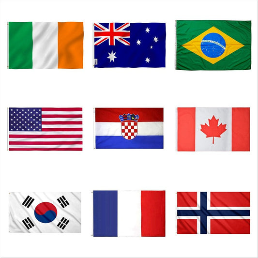 Football Cup World Flag 150*90cm World Flag World Cup Flag Custom Wholesale 60*90cm