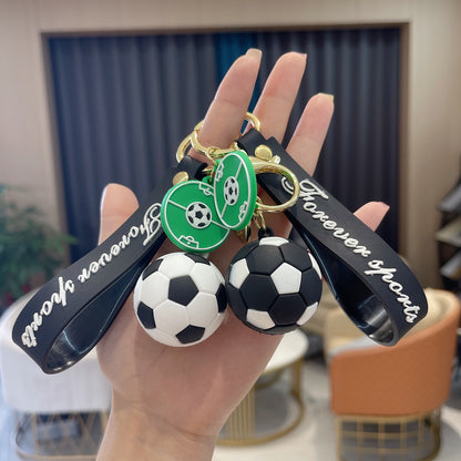 New Pvc Soft Plastic Football Key Chain Pendant World Cup Fans Football Key Chain Sports Games Souvenirs Gifts