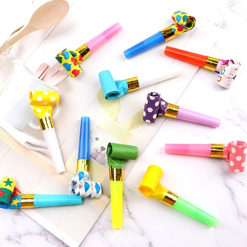 Football Party Funk Trumpet Cute Blow Dragon Whistle Telescopic Whistle Blow Roll Toy Word Cup Fans Supplies Items