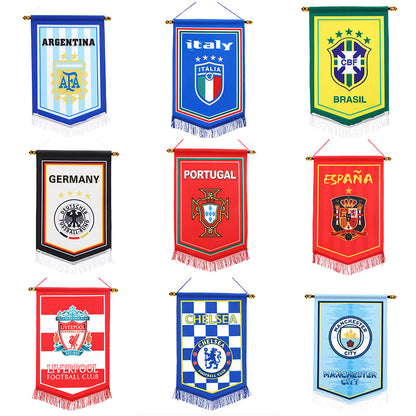 Football club fan supplies exchange flags