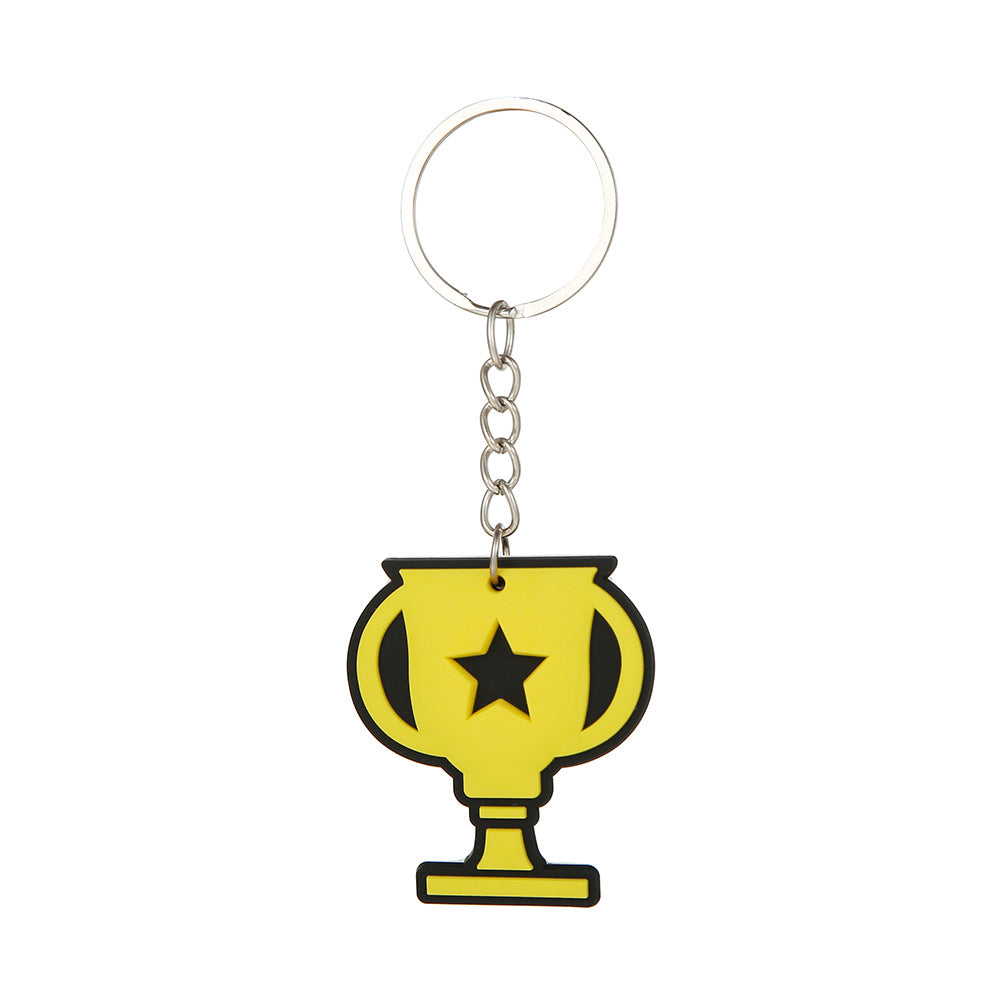 Pvc Cartoon Keychains Football World Cup Party Decoration Soccer Fans Small Presents Gifts Promotional Giveaway