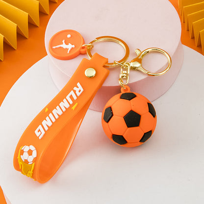 Football Key Chain Pendant Pvc Soft Rubber Car Key Chain Fan Gifts Can Be Printed Logo