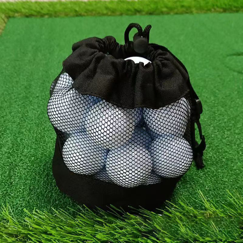 Golf Ball Organizer Mesh BagSingle Side Drawstring Mesh BagTennis Golf Ball Drawstring Bag