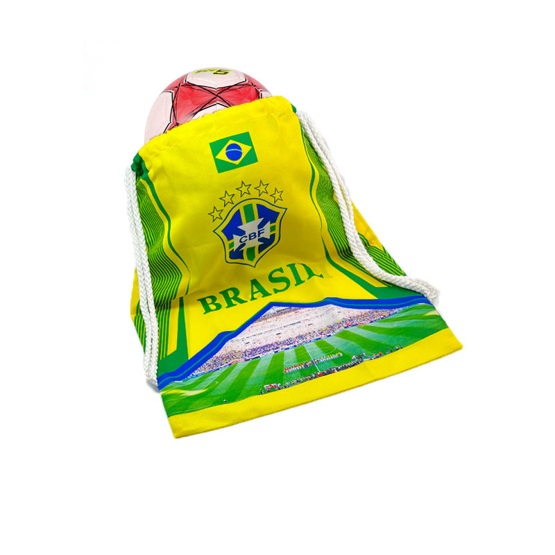 World Cup Souvenirs Custom Fan Supplies Drawstring Bag Drawstring Backpack Diy Custom Fan Support Cheer Shopping Bag